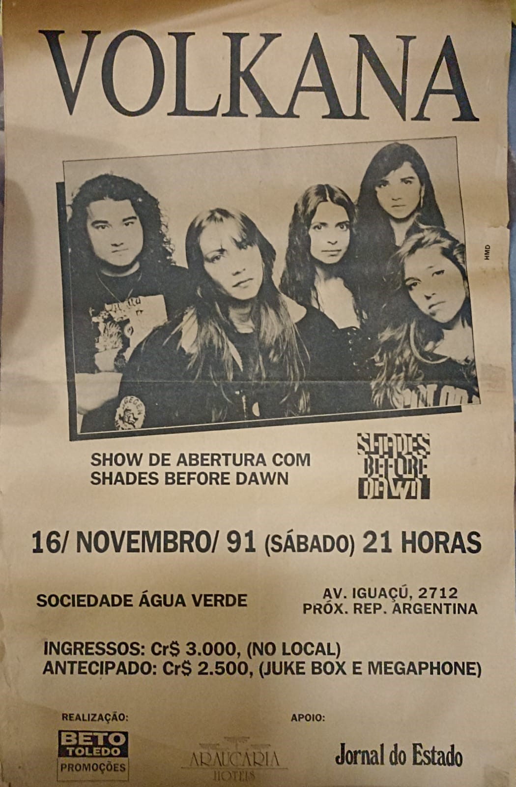 Show Volkana + Shades Before Dawn
