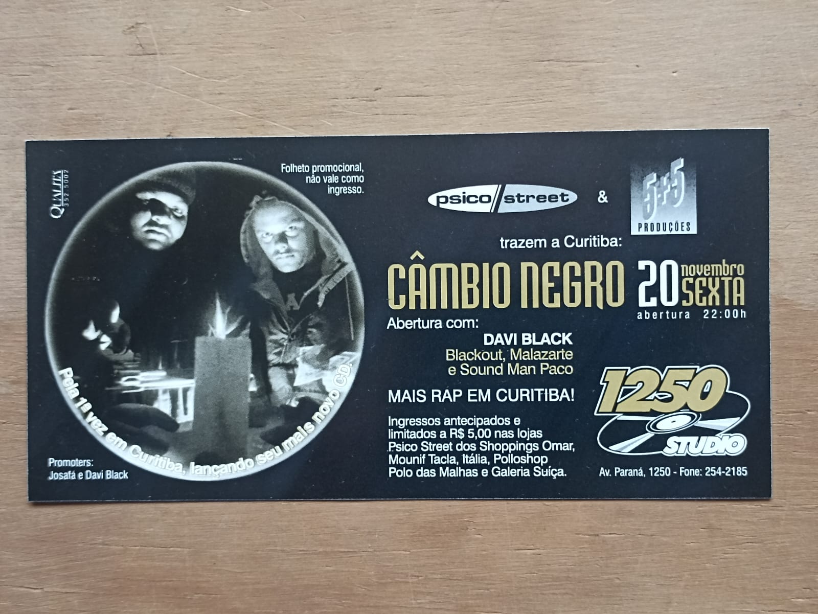 Câmbio Negro em Curitiba - Lançamento de CD